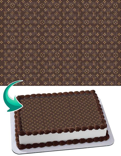 louis vuitton edible sheets|louis vuitton edible cake.